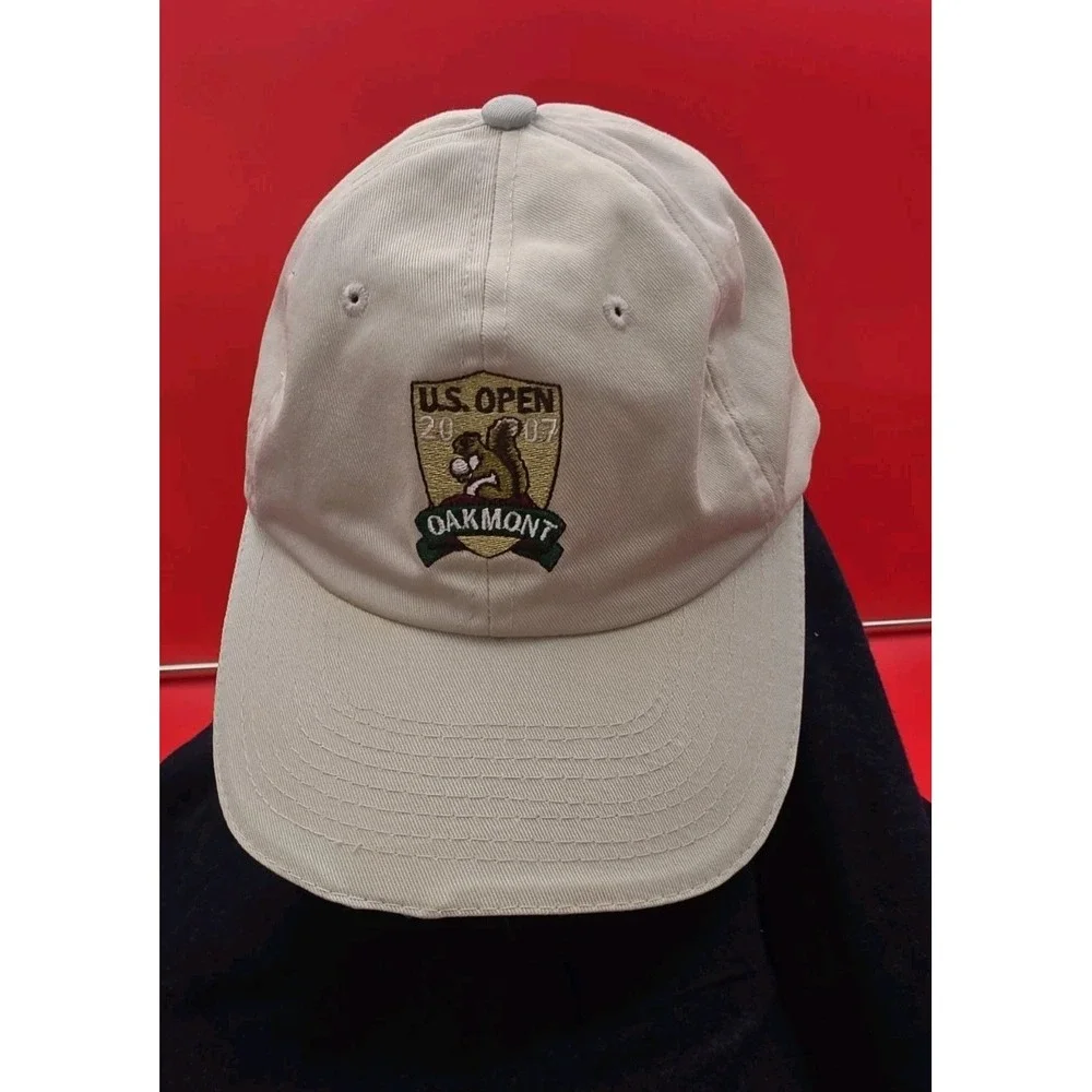 US Open Oakmont 2007 Hat Men OS Beige Strapback Cap American Needle PGA Golf